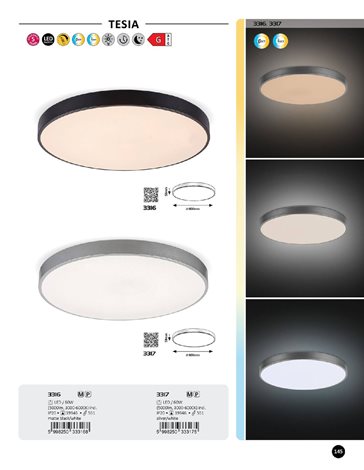 3317 LED Stmívatelné stropní svítidlo Tesia LED/60W/230V 60 cm + DO 12