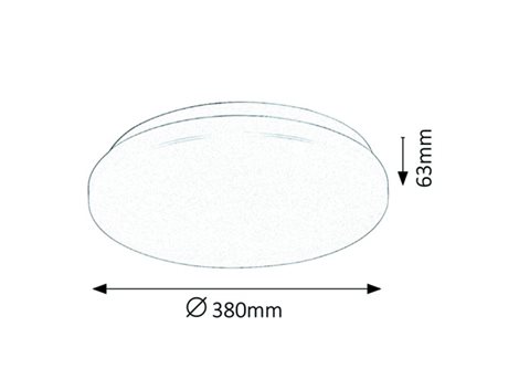 3339 Stropní svítidlo Rob bílá LED 32W 2100lm 4