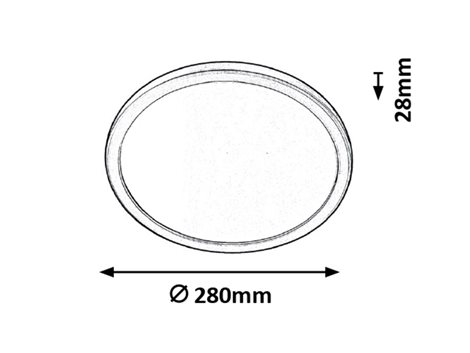 3358 LED stropní svítidlo Lambert 1x15W, 1500lm, 4000K, IP44 - bílá, stříbrná 7