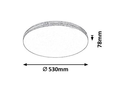 3411 LED Stropní svítidlo LED/36W/230V kulaté 4