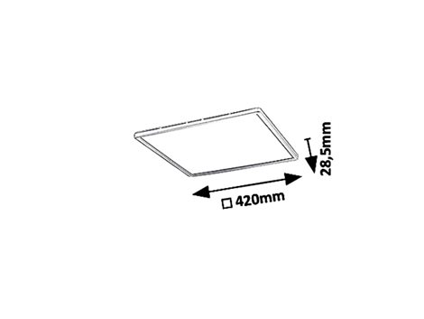 3430 Svítidlo přisazené LED PAVEL 420x420mm/22W/2200lm/4000K bílá 9