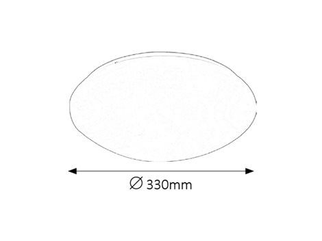 3438 LED koupelnové stropní svítidlo LUCAS LED/18W/230V IP44 2