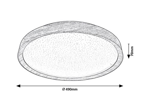3500 LED Stmívatelné stropní svítidlo LED/50W/230V 3000-6500K buk + dálkové ovládání 11