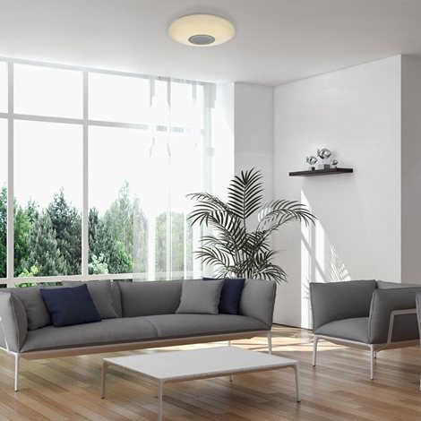 3509 LED RGB Stmívatelné stropní svítidlo s reproduktorem LED/24W/230V + DO Wi-Fi 5