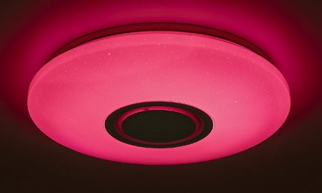 3509 LED RGB Stmívatelné stropní svítidlo s reproduktorem LED/24W/230V + DO Wi-Fi 7