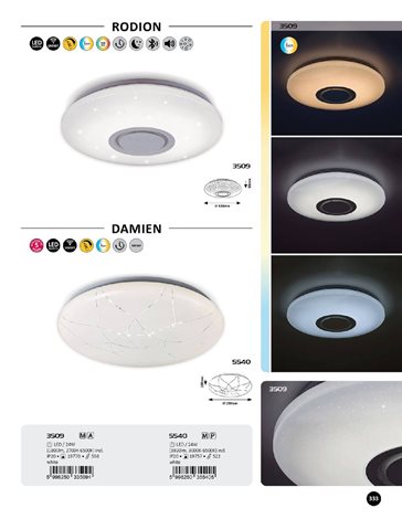 3509 LED RGB Stmívatelné stropní svítidlo s reproduktorem LED/24W/230V + DO Wi-Fi 14