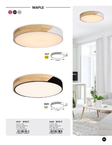 3528 LED Stropní svítidlo LED/24W/230V černá, Maple 7