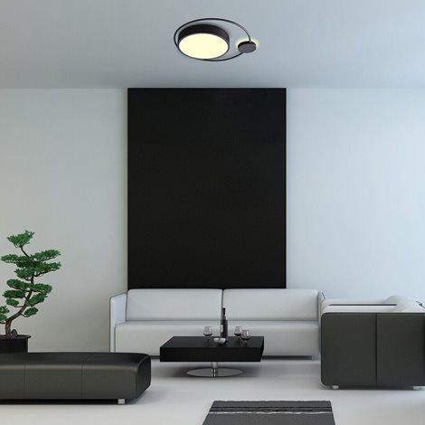 3530 Stropní svítidlo SAPHIRA 48W IP20 3210lm 3000K LED černá 3