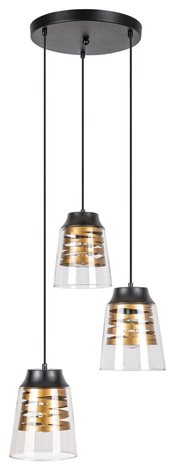 3545 Lustr na lanku ZENAIDA 3xE27/60W/230V IP20 2