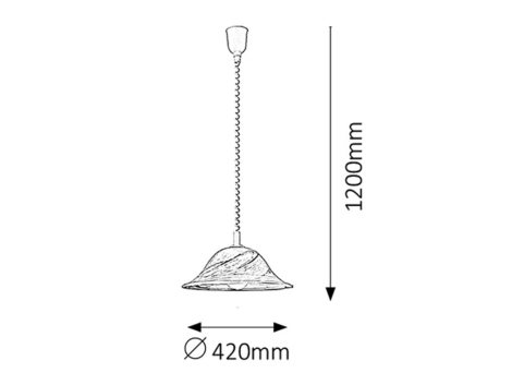 3954 Svítidlo E27 1x MAX 60W 2