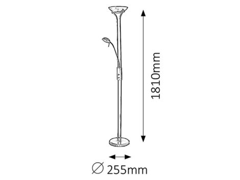 4076 Lampa stojací 1xR7s max. 230W+1xG9 max. 40W IP20 2