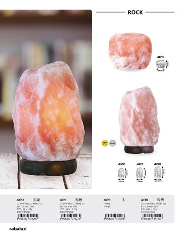 4120 Solná lampa ROCK E14 1x MAX 15W 6