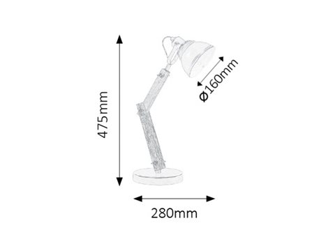 4199 Stolní lampa 1xE14/15W/230V černá 2
