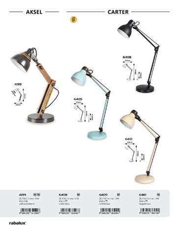 4199 Stolní lampa 1xE14/15W/230V černá 5