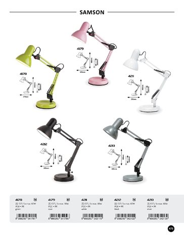 4212 Stolní lampa SAMSON 1xE27/60W/230V 7