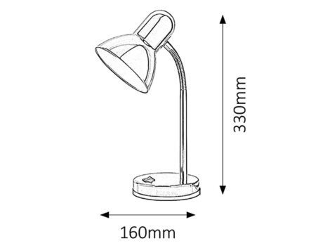 4255 Stolní lampa CLARK, 1 x 40W a krytím IP20 2
