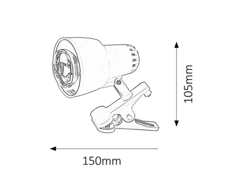 4356 Clip E14 R50 1x MAX 40W 2