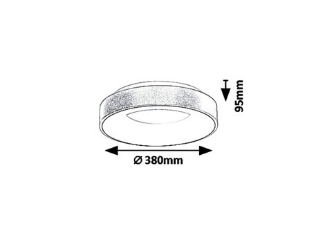 5052 Stropní LED svítidlo CARMELLA 380mm 30W 1950lm 4000K IP20 bílá/zlatá 5
