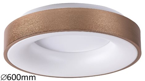 5053 Stropní LED svítidlo Carmella 600mm 50W 3400lm 4000K IP20 bílá / zlatá 2