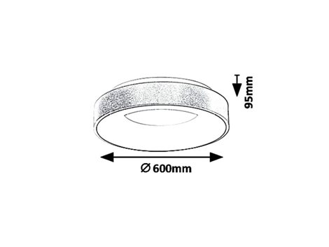 5053 Stropní LED svítidlo Carmella 600mm 50W 3400lm 4000K IP20 bílá / zlatá 3