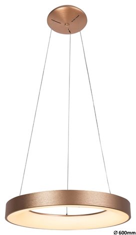 5054 Závěsné LED svítidlo CARMELLA 600mm 50W 3350lm 4000K IP20 bílá/zlatá 2