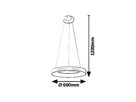 5054 Závěsné LED svítidlo CARMELLA 600mm 50W 3350lm 4000K IP20 bílá/zlatá 4