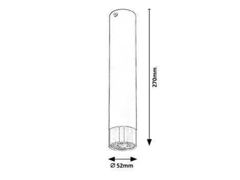 5075 Stropní svítidlo 1xGU10/5W/230V 27 cm ZIRCON 2