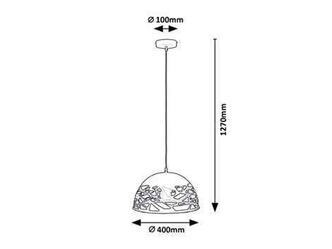 5086 Závěsné stropní svítidlo Norena 1x60W E27 - černá 3