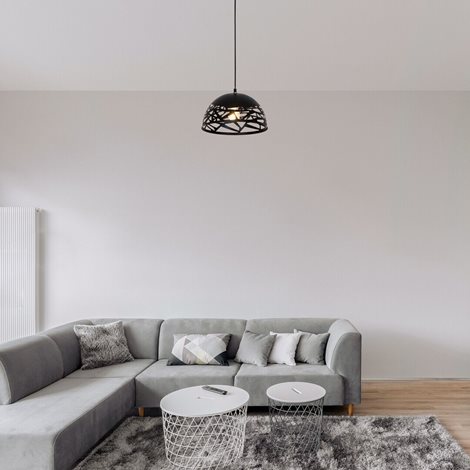 5086 Závěsné stropní svítidlo Norena 1x60W E27 - černá 4