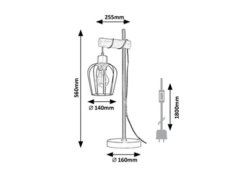 5245 stolní lampa Fabian E27 1X MAX 40W IP20 4
