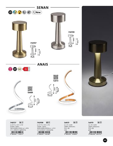 5469 LED Stolní lampa Anais LED/4W/230V 4