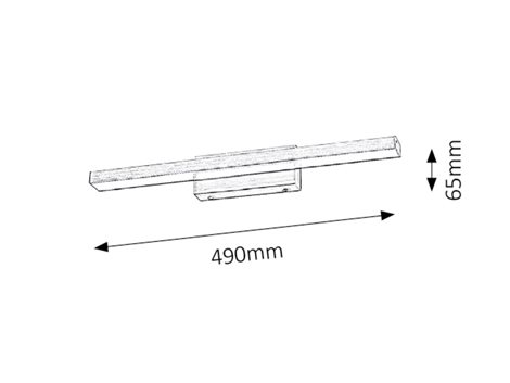 5721 LED Koupelnové zrcadlové osvětlení JOHN 1xLED/12W/230V IP44 3