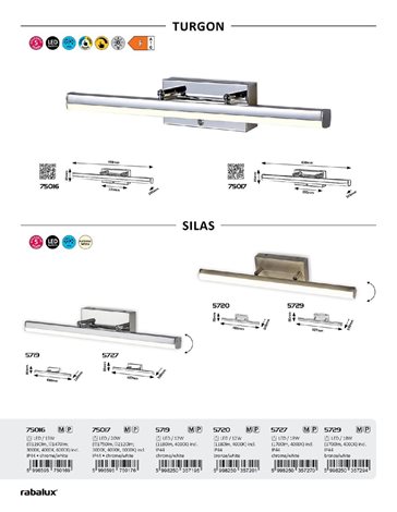 5729 LED Koupelnové osvětlení zrcadla LED/18W/230V IP44 5