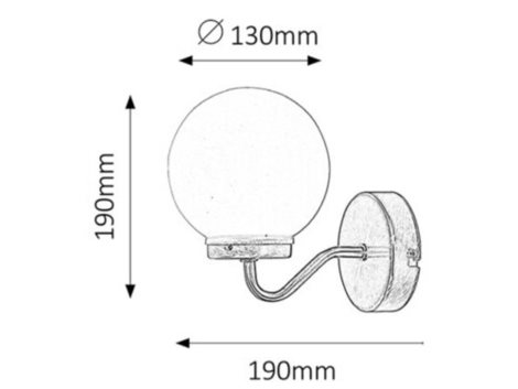 5827 Togo bílá/ chrom E14 1x MAX 40W 2