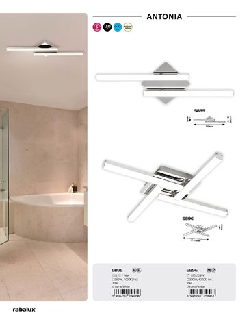 5896 Antonia LED 4x 6 W 5