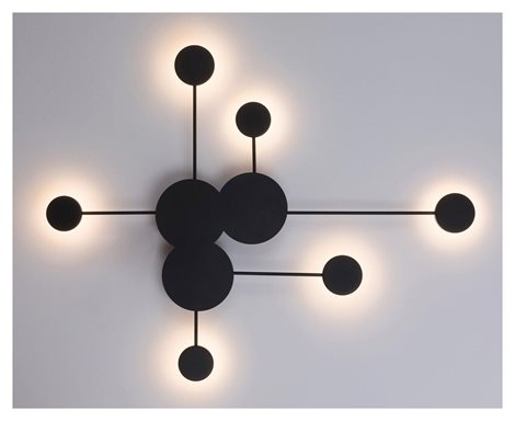 6260 LED nástěnné svítidlo Amadeo 1x21W, 1500lm, 4000K, IP20 - nepřímé světlo, černá 2