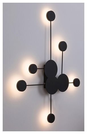 6260 LED nástěnné svítidlo Amadeo 1x21W, 1500lm, 4000K, IP20 - nepřímé světlo, černá 3