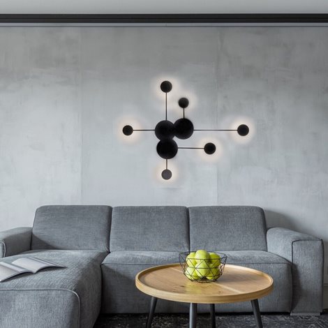 6260 LED nástěnné svítidlo Amadeo 1x21W, 1500lm, 4000K, IP20 - nepřímé světlo, černá 5