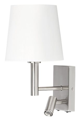 6539 Nástěnné svítidlo Harvey E27/40W + LED/3W 2