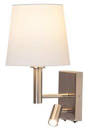 6539 Nástěnné svítidlo Harvey E27/40W + LED/3W