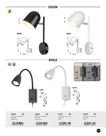 6719 Nástěnné bodové svítidlo Mika 1xGU10/25W/230V 4