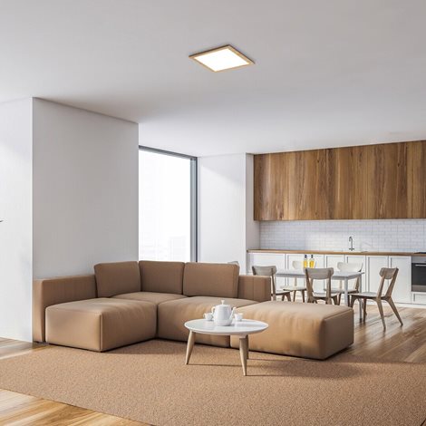 6907 Čtvercové stropní svítidlo Almond 12W 1260lm 295x295mm 4