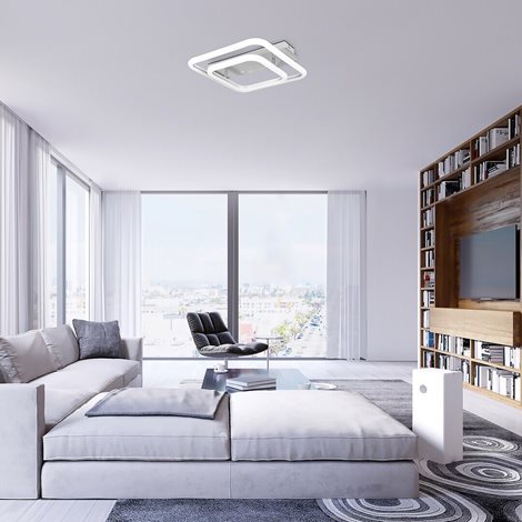 6996 LED přisazené stropní svítidlo Fandral 1x33W 2870lm 4000K - chrom, bílá 4