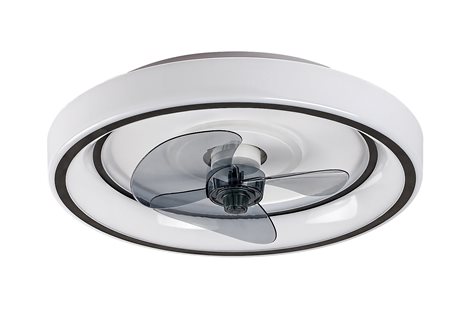 71009 Stropní svítidlo s ventilátorom HORACIO LED D470mm 67W 5850lm 3000-6000K černá, bílá 1