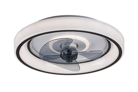 71009 Stropní svítidlo s ventilátorom HORACIO LED D470mm 67W 5850lm 3000-6000K černá, bílá 2