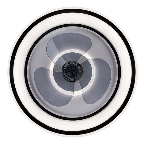 71009 Stropní svítidlo s ventilátorom HORACIO LED D470mm 67W 5850lm 3000-6000K černá, bílá 3