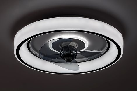71009 Stropní svítidlo s ventilátorom HORACIO LED D470mm 67W 5850lm 3000-6000K černá, bílá 5