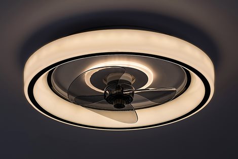 71009 Stropní svítidlo s ventilátorom HORACIO LED D470mm 67W 5850lm 3000-6000K černá, bílá 4