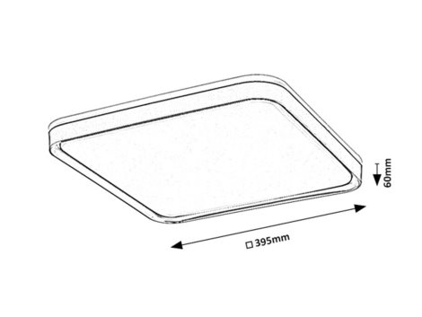 71029 Stropní svítidlo LIATRIS LED 395x395mm 26W/1450lm 3000K šedá, bílá 2