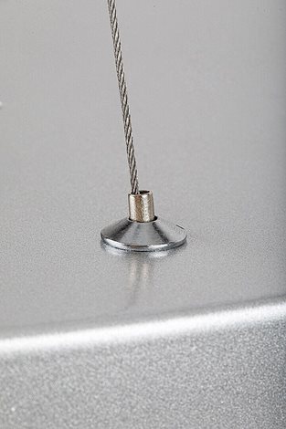 71042 LED Stmívatelný lustr na lanku TESIA LED/60W/230V stříbrná 3000-6000K + dálkové ovládání 5